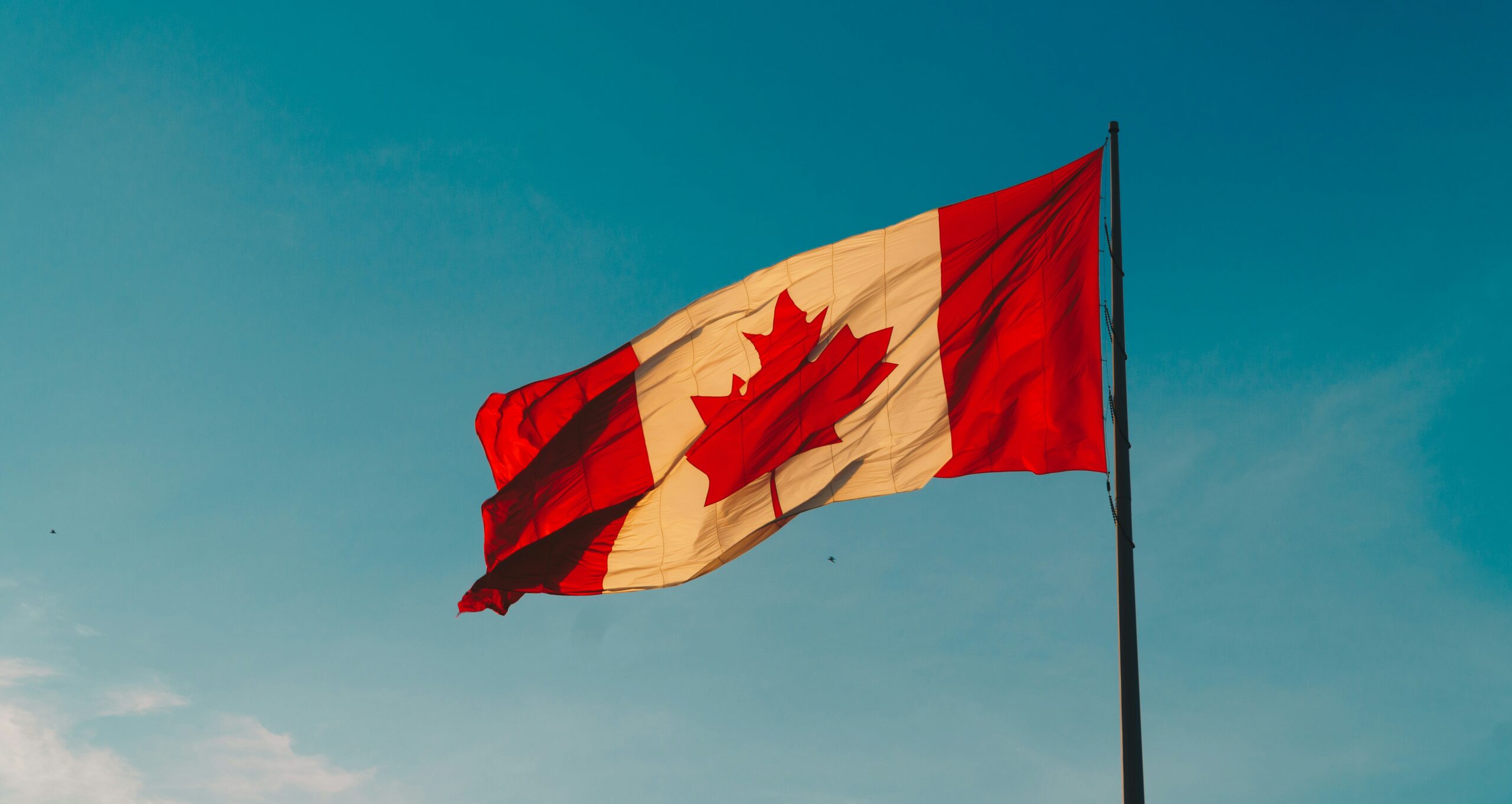 A Canadian flag to signify the changes to the 30-year Amortization.